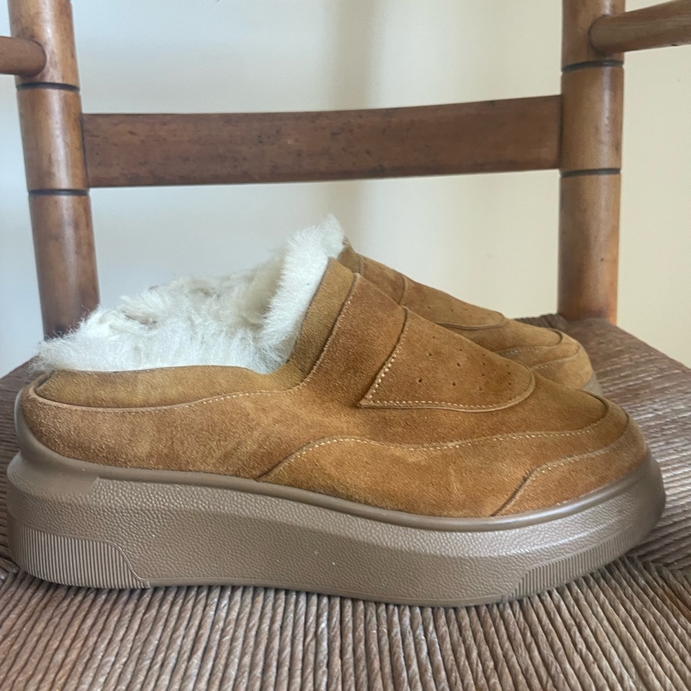 Suzanne Rae shearling clog sneaker - Picture 8 of 10